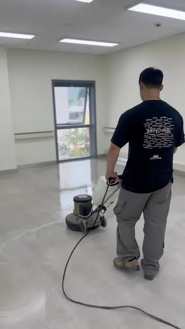 모든청소 병원준공청소 작업 영상